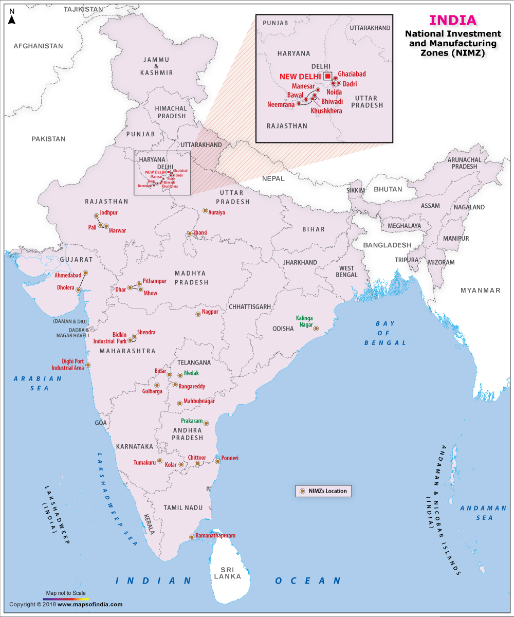 National Investment and Manufacturing Zones (NIMZ) UPSC IAS Samajho